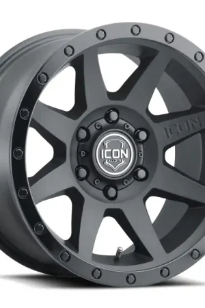 Discount ICON Rebound 17x8.5 5x5 -6mm Offset 4.5in BS 71.5mm Bore Double Black Wheel