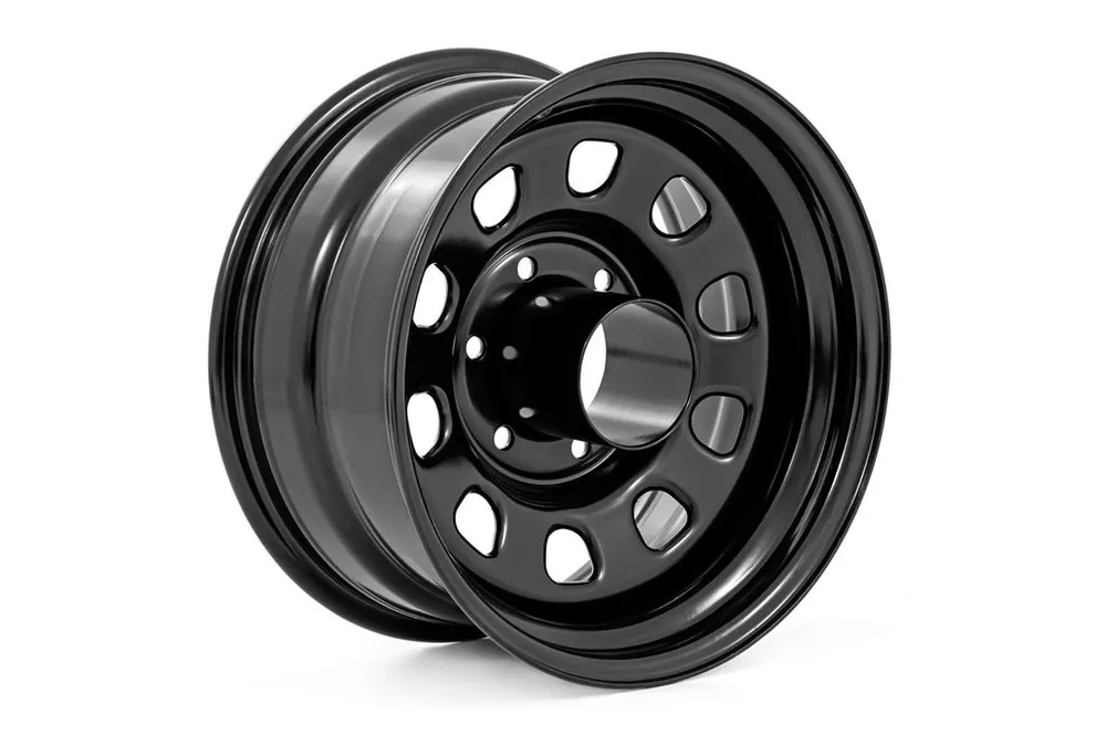 Seasonal Sale Steel Wheel | Black | 15x8 | 5x5.5 | 4.25 Bore | -19mm