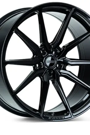 Crafted Vossen HF-3 22x10.5 / 5x127 / ET27 / Deep Face / 71.5 - Gloss Black Wheel