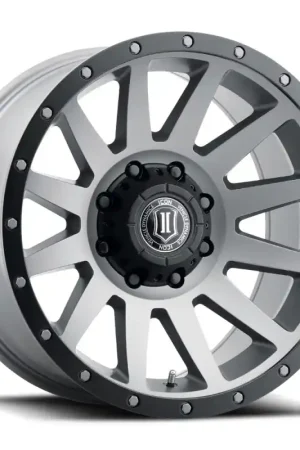 ICON Compression 20x10 8x6.5 -19mm Offset 4.75in BS 121.4mm Bore Titanium Wheel Professional Grade