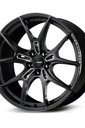 Gram Lights 57FXZ 20x9.5 +25 5x120 Super Dark Gunmetal and Machining Rim Edge DC Wheel Free Delivery