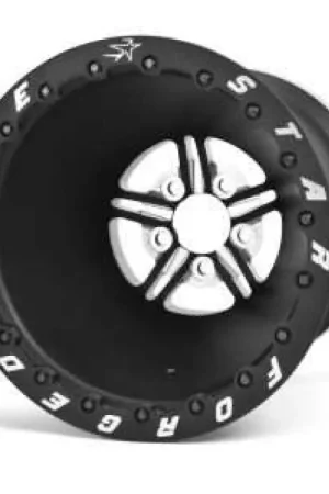 Race Star 63 Pro Forged 15x13 DBL Sportsman 5x5 BC / 1.00 BS / Black Anodized w/ Machined Wheel Trusted Brand