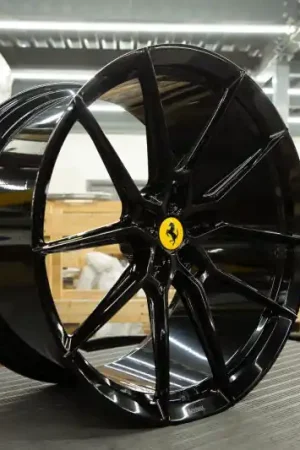 Vossen x Novitec NF9 22x12in - 5x114.3 BP - ET47 - Gloss Black Ferrari FF / Portofino Rear Wheel Secure Checkout