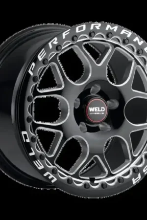 Super Sale Weld Solana Beadlock 15x10 / 6x139.7 BP / ET38 /  6.99in BS / 106.1 Dia  - Gloss Black Milled Wheel