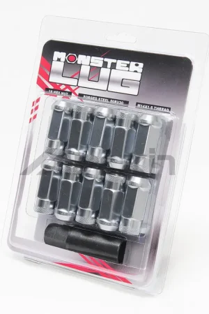 Bargain Wheel Mate 14x1.50 Monster Open End Silver Lug Nut - Set of 20