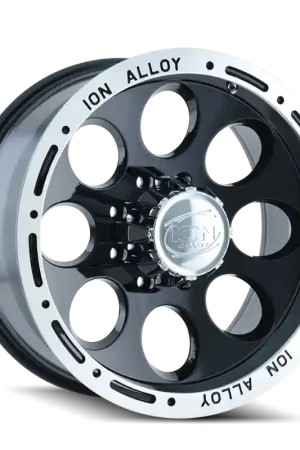 ION Type 174 15x8 / 5x120.65 BP / -27mm Offset / 83.82mm Hub Black/Machined Wheel Warranty Included