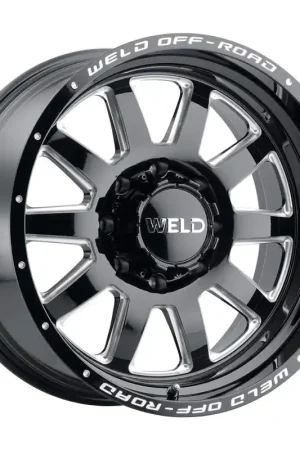 Deal Weld Off-Road W102 20X9.0 Stealth 8X180 ET00 BS5.00 Gloss Black MIL 124.3