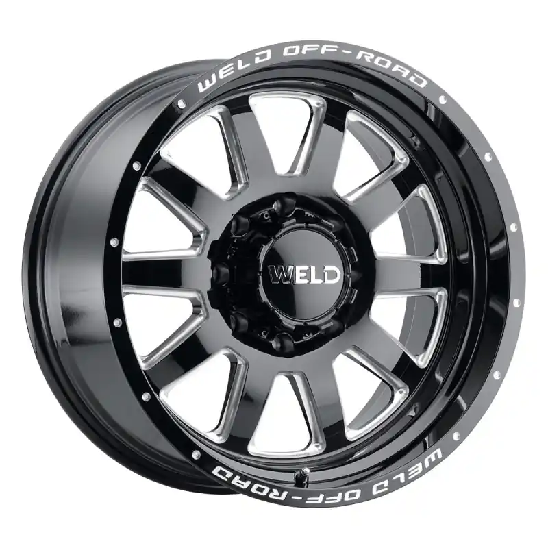 Deal Weld Off-Road W102 20X9.0 Stealth 8X180 ET00 BS5.00 Gloss Black MIL 124.3