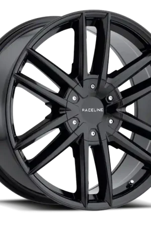 Genuine Raceline 158B Impulse 18x8in / 5x110/5x114.3 BP / 35mm Offset / 72.62mm Bore - Gloss Black Wheel