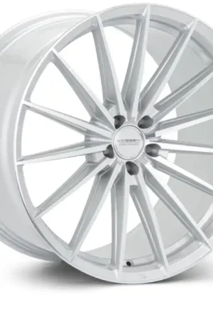 Price Cut Vossen HFX-4 19x10 - 5x120.65 - ET28 - Deep - 70.3 - Silver Polished Wheel