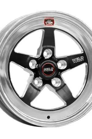 Weld S71 15x11.33 / 5x4.75 BP / 3.5in. BS Black Wheel (Medium Pad) - Non-Beadlock New Arrival