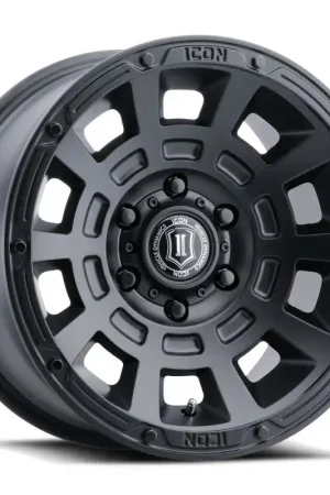 In Demand ICON Thrust 17x8.5 6x120 0mm Offset 4.75in BS Satin Black Wheel
