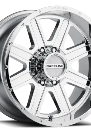 Buy Online Raceline 940C Hostage 17x9in / 5x139.7 BP / 0mm Offset / 106.5mm Bore - Chrome Wheel