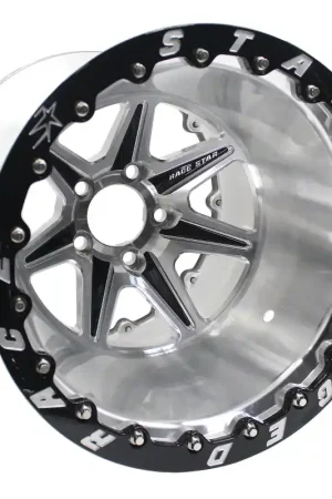 Race Star 72 ValStar 15x12 / 5x4.75BC / 2.5BS / 3.072in CB / Machined w/Black Accents Wheel No Minimum Order