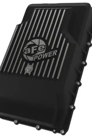 aFe 17-24 Ford F-150 10R60/10R80 Pro Series Rear Transmission Pan Black w/ Machined Fins Hassle-Free Returns