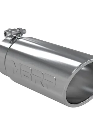 Flash Sale MBRP Universal Tip 4in O.D. Angled Rolled End 3 inlet 10 length