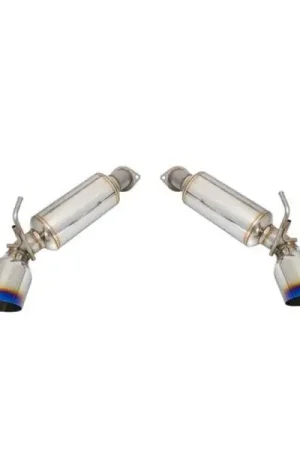 Bulk Order Remark 09-19 Nissan 370z Axle Back Exhaust w/Burnt Stainless Single Wall Tip
