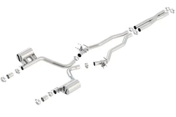 Borla 15-16 Dodge Charger SRT 392 6.4L No Tip Single Split Rear Exit ATAK w/ Valves Exhaust Certified