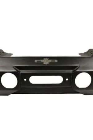 Hassle-Free Returns Rock Slide 07-18 Jeep Wrangler JK Big Sky Aluminum Stubby Front Bumper w/ Winch Plate