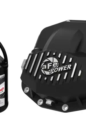 Grab Now aFe 18-21 Jeep Wrangler JL Dana M210 Pro Series Front Diff Cover w/ Oil - Black