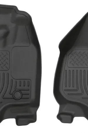 Husky Liners 12-15 Ford Super Duty Crew & Extended Cab WeatherBeater Front Row Black Floor Liners Affordable