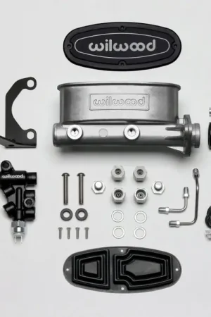 Wilwood HV Tandem M/C Kit w L/H Bracket & Prop Valve - 1 1/8in Bore Hot Picks