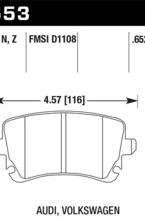 Instant Buy Hawk 06-07 Audi A6 Quattro / 03-04 RS6 / 04-08 S4 HPS Street Rear Brake Pads