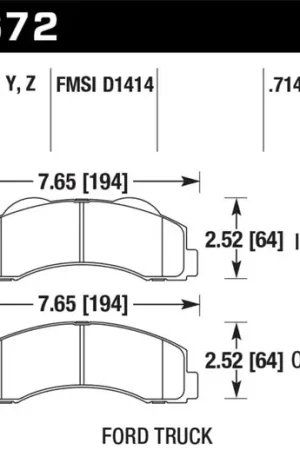 Factory Price Hawk 10-11 Ford Expedition/F-150 SVT Raptor / 10-11 F-150 Performance Ceramic Front Street Brake Pad