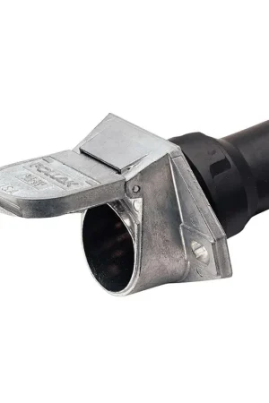 Trending Narva 82094 7 Pin Heavy-Duty Round Metal Trailer Socket with Rubber Boot