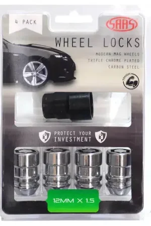 SAAS Lock Nuts Internal Star Bulge 12mm x 1.50 Pk 4 - 933526 Discount