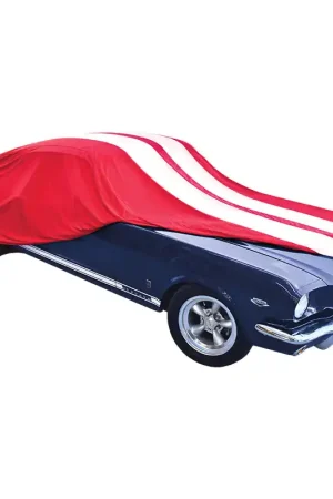 PCCovers Show Car Cover Large - Red \\u0026 White - PC40170L-R\\/W Free Shipping