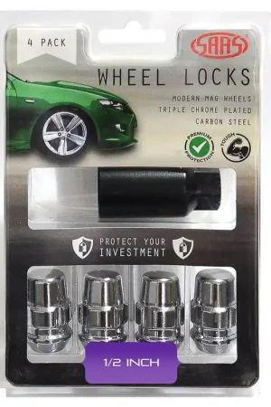 Latest SAAS 923321 Lock Nuts Splined Acorn Bulge 1\\/2 Pk 4