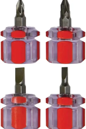 PKTool 4pc Cr-V 38mm Mini Screwdriver Set - PT30206 (Pickup Only) Special Offer