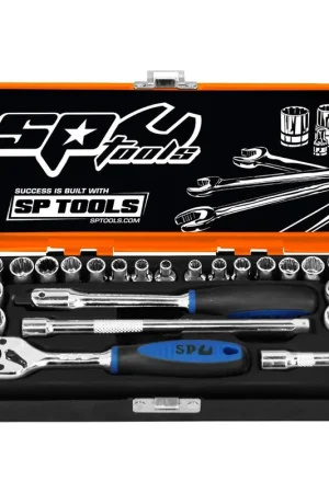 Flash Sale SP Tools 1\\/4 inch Dr Socket Set - Metric\\/SAE - 23pc, Sizes: 12 Point - SP20100