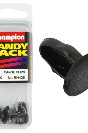 Champion Pack of 2 Black 16mm Long 14mm x 8.2-8.4mm Canoe Clips - BH425 Money Back Guarantee
