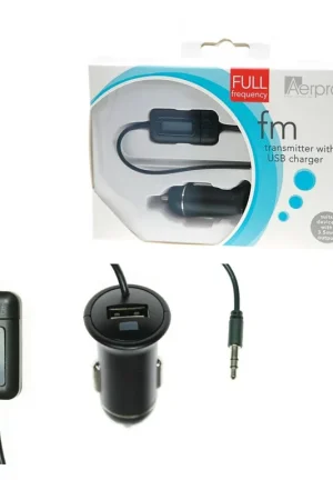 Aerpro ADM200TC Full Frequency FM Transmitter with USB Charger Money Back Guarantee