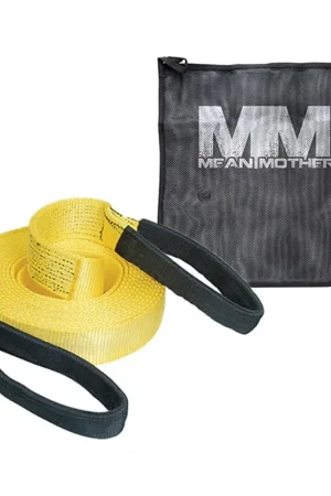 High Quality Mean Mother 11T Rated Snatch Strap With Recovery Strap Drying Bag - Mmss11T And Mmrdb - MMSS11TBON