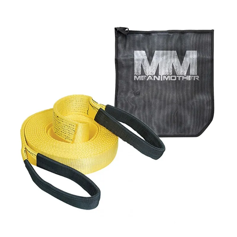 High Quality Mean Mother 11T Rated Snatch Strap With Recovery Strap Drying Bag - Mmss11T And Mmrdb - MMSS11TBON