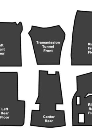 Sound Deadener for 1967-1975 Chrysler Imperial LeBaron Die Cut EVA Complete 6Pc Clearance