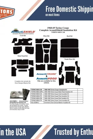 Cheap Complete Interior Insulation Kit for 1968-1969 Ford Fairlane | 75