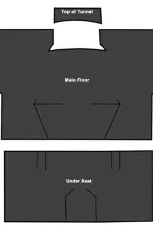 Bulk Order Sound Deadener for 1975-1978 GMC K15 Suburban Die Cut EVA Passenger Area 3Pc