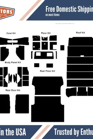 Affordable Insulation Sound Deadener Kit for 54-55 Chevy Panel Delivery Van Shield Complete