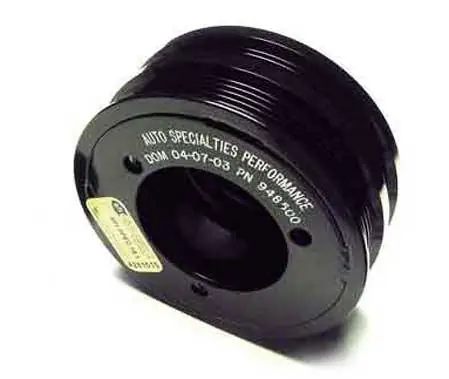 Warranty Included Auto Specialties Harmonic Balancer Pulley with 25 Percent Reduction - Full Charge 900 RPM - Nitride - 948500