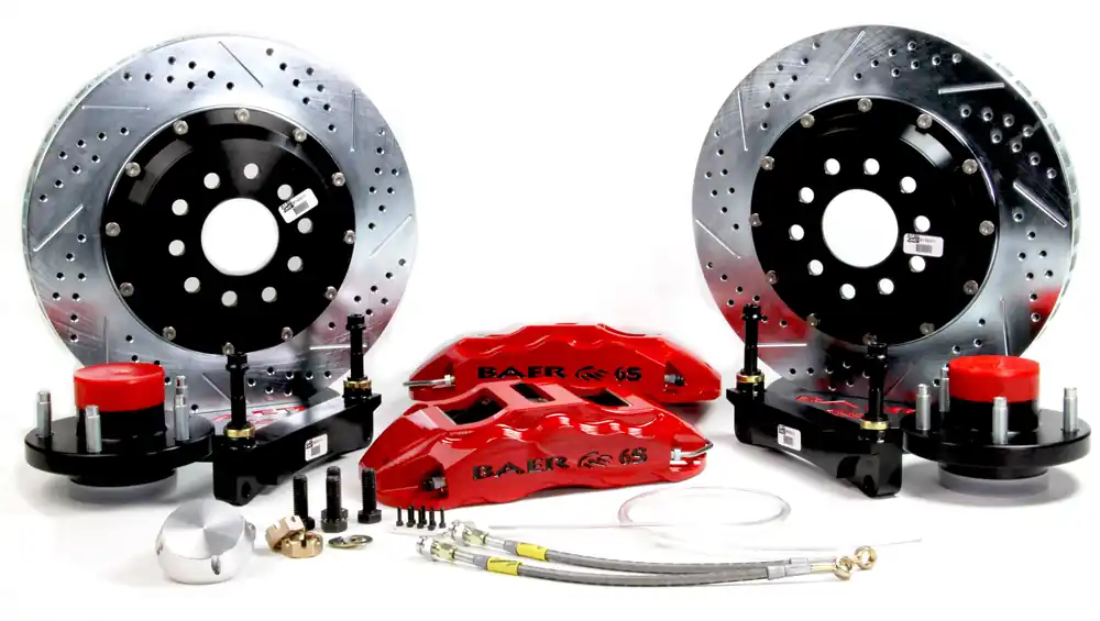 Hot Picks Baer Brakes 4261084MG-1 Baer Brakes 14" Extreme+ Front Brake Kit, Monster Green, Slot