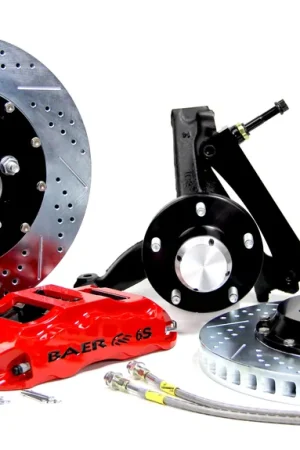 Baer Brakes 4301091CY-1X Baer Brakes 14" Extreme+ Front Brake Kit, Comp Yellow, Slot, Std. Studs Latest