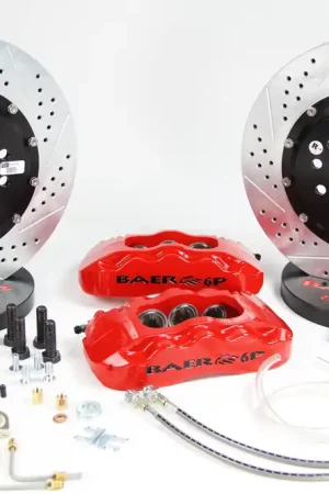 Time-Limited Baer Brakes 4302492R Baer Brakes 14" Pro+ Rear Brake Kit, Red, SDZ