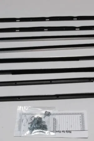 Window Sweeps Weatherstrip for 1964 Ford Galaxie 500 Sedan Black Front Rear Budget