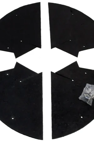 Rear Corner Inner Fender Dust Shield 2Pcs for Mopar B-Body 1963-65 2DR Rubber Crafted