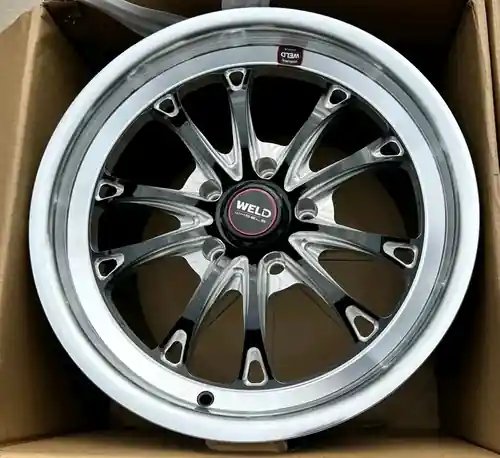 Best Seller WELD Belmont Street Gloss Black Wheel 05-14 Mustang 18x10.5 | 5x114.3 BC (5x4.5) | +50 Offset | 7.75 Backspacing - S11380565P50