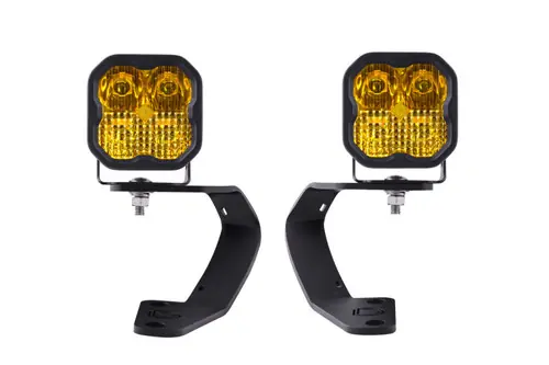 Diode Dynamics 2010-2024 Toyota 4Runner SS3 LED Ditch Light Kit - Yellow Pro Combo Budget